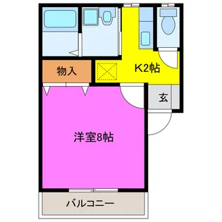 ライム磐田A・B【1階】の間取り