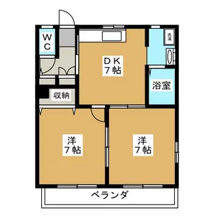 ディアス中村A【1階】の間取り