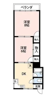 コウシンハイツ【2階】の間取り