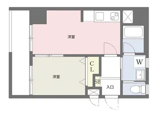 レブリアント大橋南【10階】の間取り