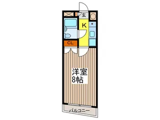 協和コーポ11【3階】の間取り