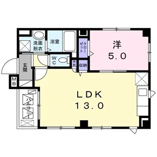 カーサ プラシード【4階】の間取り