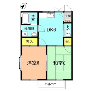 夕陽ヶ丘ハイツIII【2階】の間取り