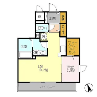 コスモ【3階】の間取り