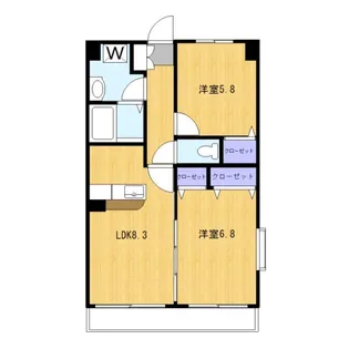 プランドール【3階】の間取り