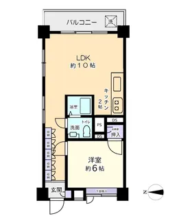 ニュー矢口フラワーマンション【6階】の間取り