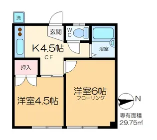 岩井マンション【3階】の間取り