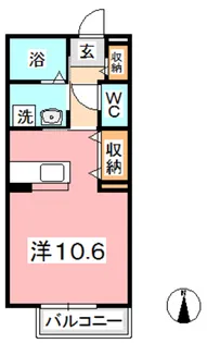 フィカーサ堀南【1階】の間取り
