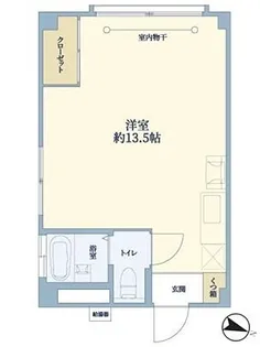 太陽マンション【2階】の間取り