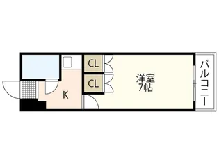 ハイツたかす【3階】の間取り