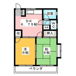 めぐみコーポ【2階】の間取り
