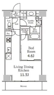 レジディア千駄木【2階】の間取り