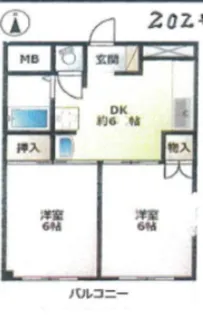 松田マンション【2階】の間取り