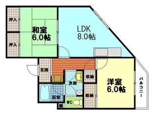 奥田ビル【4階】の間取り