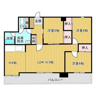 帯広マンション第2【8階】の間取り