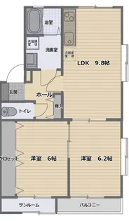 アバンティ【2階】の間取り
