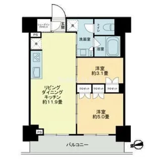 ザ・ライオンズフォーシア鶴見【10階】の間取り