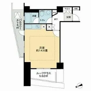 グローリオ十条【8階】の間取り