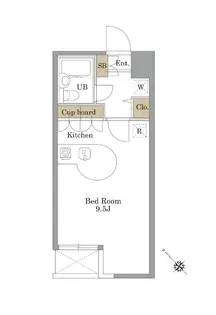 プリンセスライン駒沢【2階】の間取り