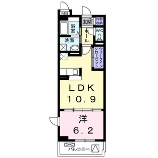 アルカディアI【1階】の間取り