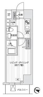 Primal Gotanda【7階】の間取り