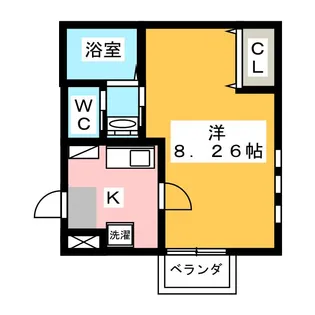 コンフォート川名【1階】の間取り