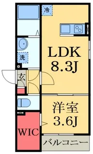 ウィステリア蘇我【3階】の間取り