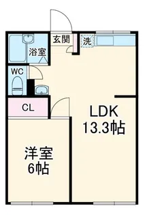 プラザ桜木II【1階】の間取り
