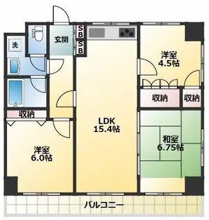 ヴィラコーヨー【5階】の間取り
