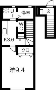 El alivio D棟【2階】の間取り