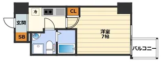 APRILE南森町【6階】の間取り