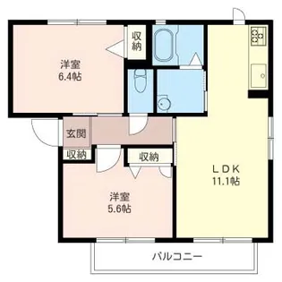 イルボーログランデ【2階】の間取り