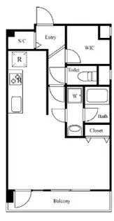トーア錦糸町マンション【4階】の間取り