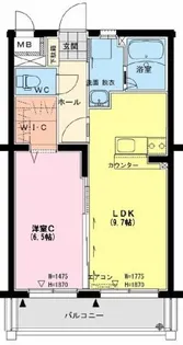 サザンクロス【4階】の間取り