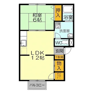コーポいなだ【2階】の間取り