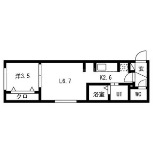 Casa Centro 平岸 Secondo(カーサチェントロ)【3階】の間取り