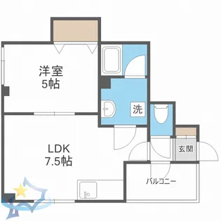 リズム医大前【4階】の間取り