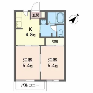 ディアスS【2階】の間取り