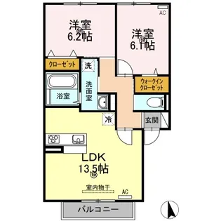 プリマヴェーラ B棟【2階】の間取り