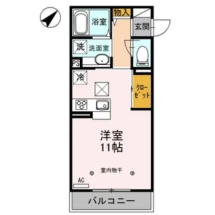 ジョーヌエトワール【1階】の間取り