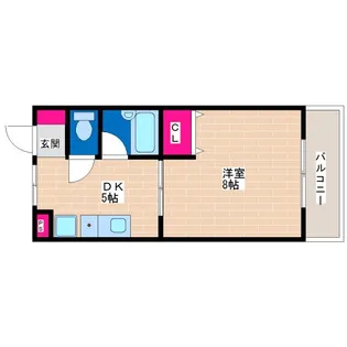 松下ハイツ【2階】の間取り