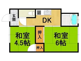 森川文化A棟【2階】の間取り
