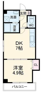 カイテキース【3階】の間取り