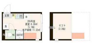 ハーモニーテラス平井IX【2階】の間取り