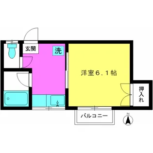 第二吉伸【2階】の間取り