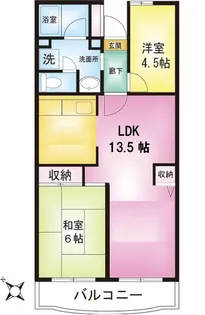 エステート梶ヶ谷【2階】の間取り