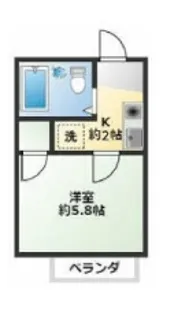 グリーンハイツ霞【1階】の間取り