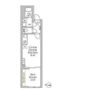 Aglaia 新宿西落合【2階】の間取り
