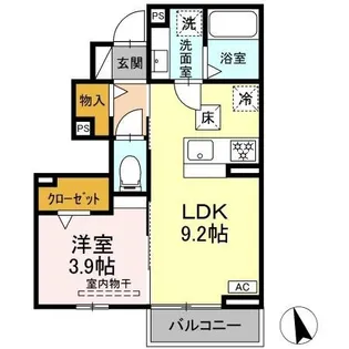 Casa arca【1階】の間取り