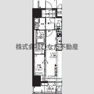 Alivis九条【3階】の間取り